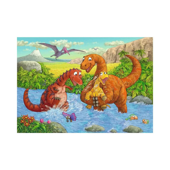 Пазл динозавры Ravensburger La Rau 2x24 детали