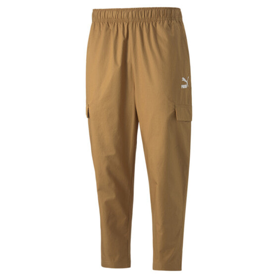 Puma Classics Woven Pants Mens Brown Casual Athletic Bottoms 53560574