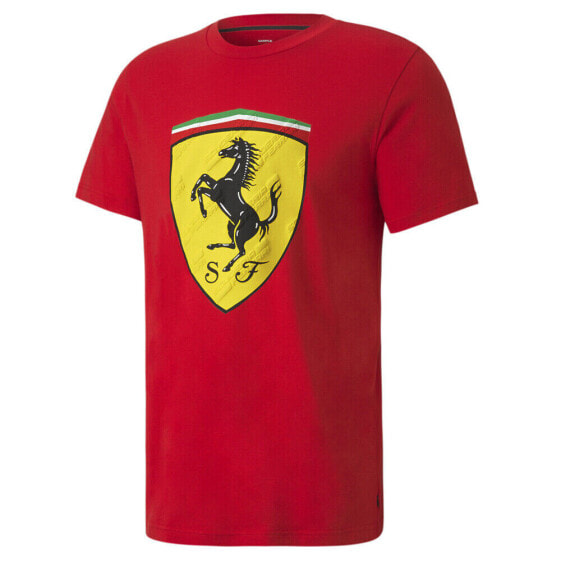 Puma Scuderia Ferrari Race Shield Crew Neck Short Sleeve T-Shirt Mens Size XS