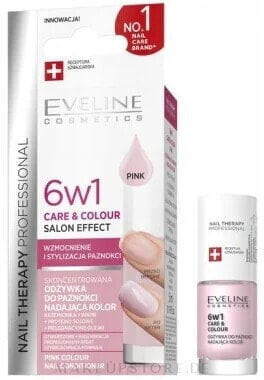 6in1 Stärkender Nagelkur - Eveline Cosmetics Nail Therapy Professional Pink