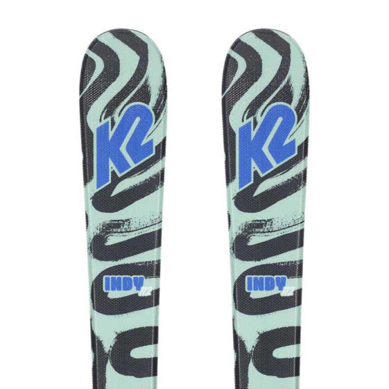 K2 Indy+FDT 4.5 L Plate Youth Alpine Skis