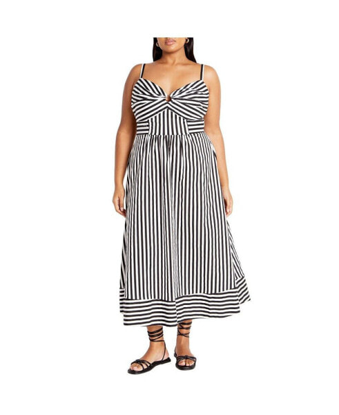 Plus Size Stripe Zaya Dress