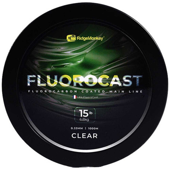 Монофильная леска для рыбалки RIDGEMONKEY FluoroCast Coated 1000 м