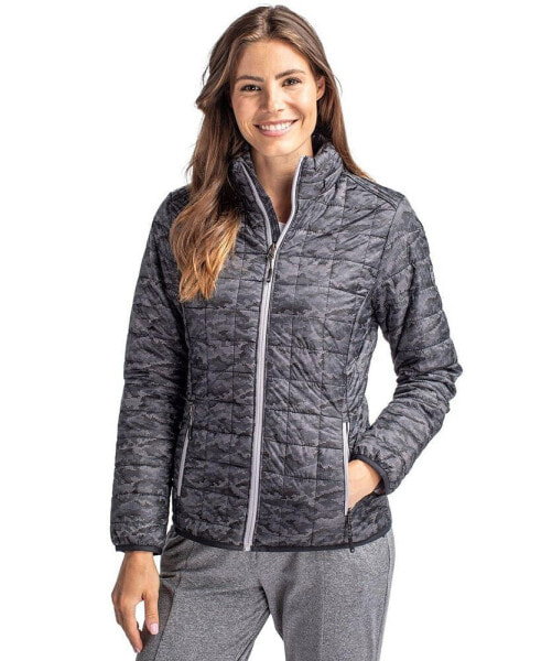 Women's Rainier PrimaLoft Eco Insulated Full Zip Printed Puffer Jacket