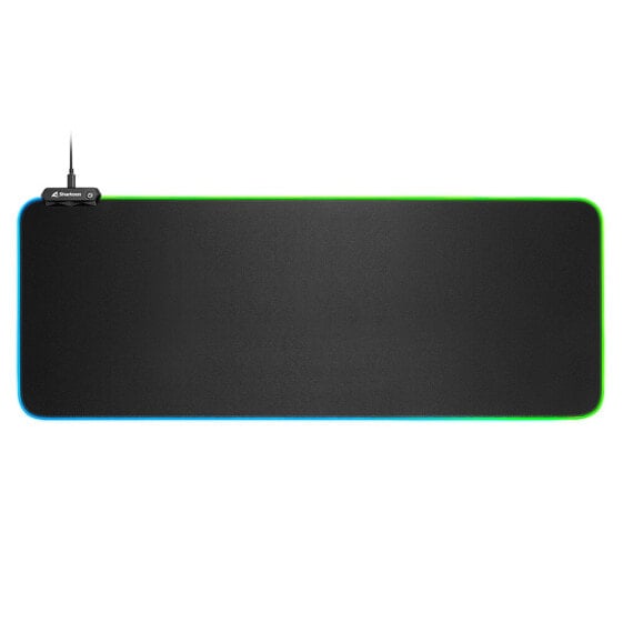 Коврик для мыши для геймеров Sharkoon 1337 RGB V2 - черный - Монохромный - USB powered - с антискользящей основой