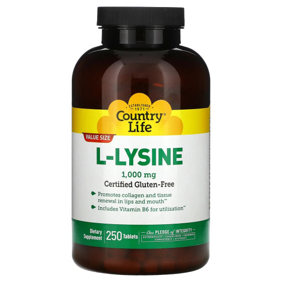 L-Lysine, 1,000 mg, 250 Tablets