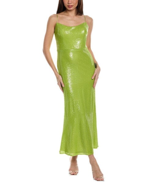 Rene Ruiz Sequin Column Dress Women's