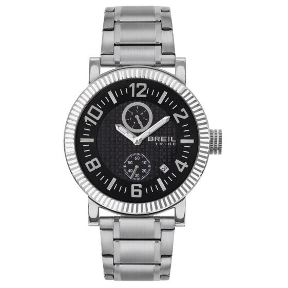 Часы наручные Breil EW0589 Черно-серебристые (Ø 43 мм)