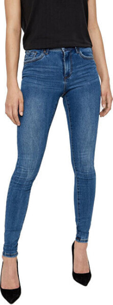 Джинсы женские Vero Moda VMTANYA MR S PIPING JEANS VI350 NOOS Средний синий Деним.