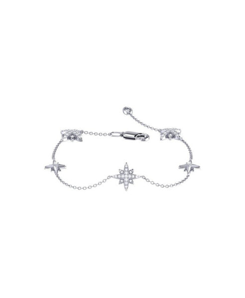 Starry Lane North Star Design Silver Diamond Women Bracelet
