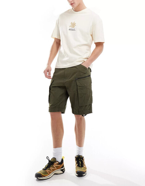 G-star rovic relaxed cargo shorts in khaki green