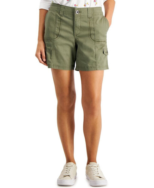 Women's Comfort-Waist Cargo Shorts, Created for Macy's