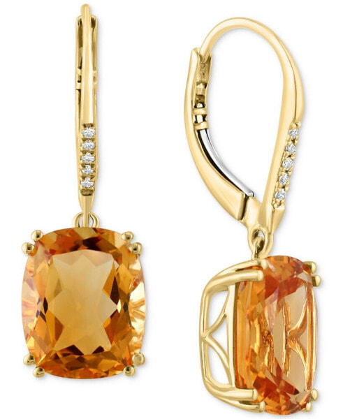 Серьги EFFY Collection Citrine & Diamond