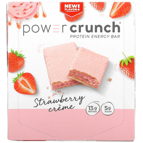 Протеиновый батончик BNRG Power Crunch Cookies and Crème 40 г, 12 шт.