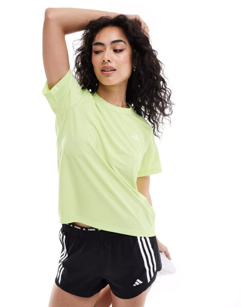 adidas Running Own The Run t-shirt in green