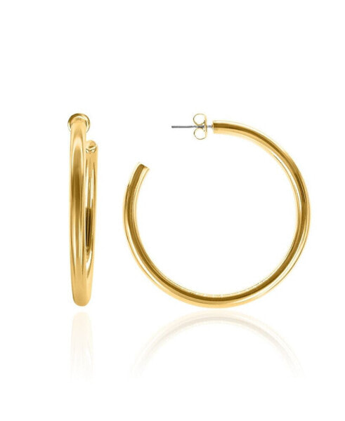 Серьги OMA THE LABEL 18k Gold-Plated Brass Hoops