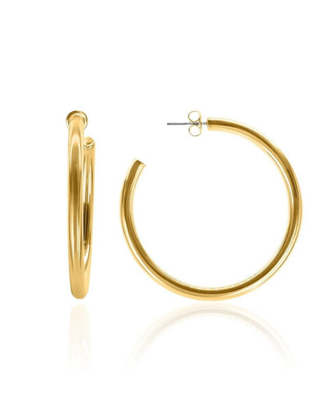 Liv 2" Medium Hoops in 18k Gold- Plated Brass, 50mm