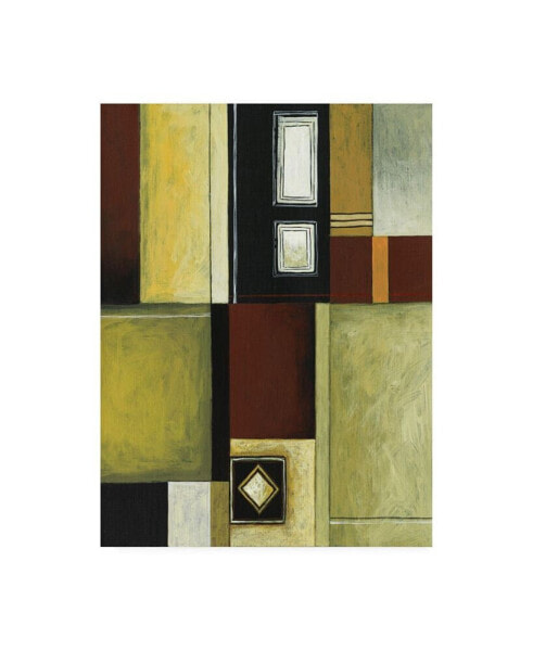 Pablo Esteban Crisp Square Abstract Canvas Art - 15.5" x 21"