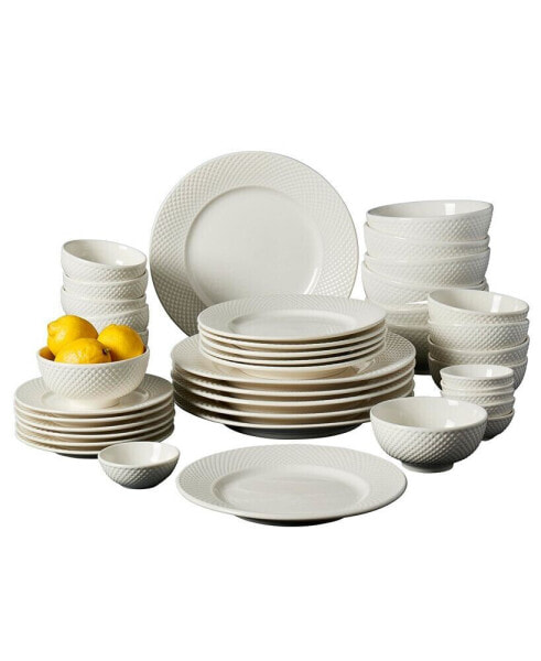 Набор посуды для ужина Tabletops Unlimited inspiration by Denmark Amelia, 42 предмета, обслуживание до 6 человек