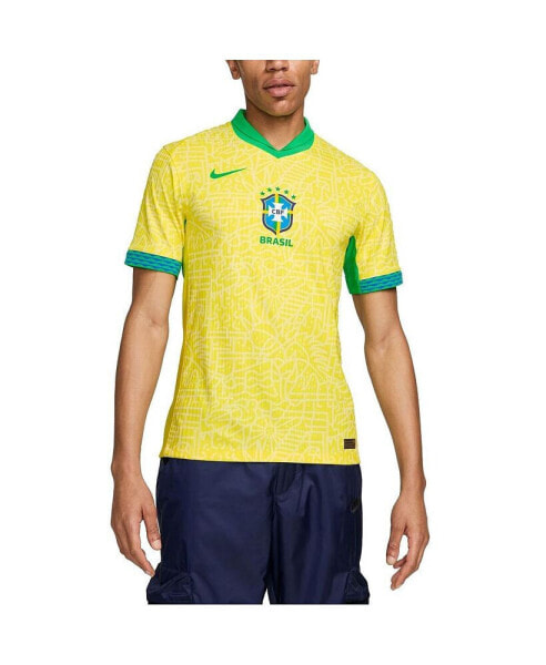 Men's Yellow Brazil National Team 2024 Home Match Authentic Jersey