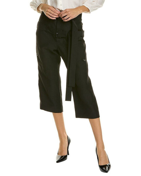 Lanvin Belted Wool & Silk-Blend Pant Women's 38