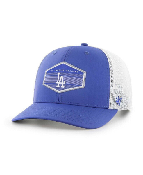 Men's Royal, White Los Angeles Dodgers Burgess Trucker Snapback Hat