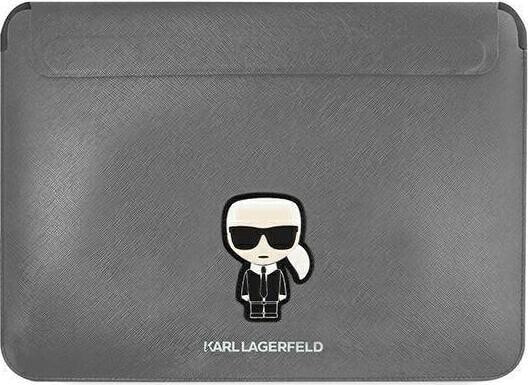 Etui na tablet Karl Lagerfeld Karl Lagerfeld Sleeve KLCS14PISFG 13/14" srebrny/siver Saffiano Ikonik Karl