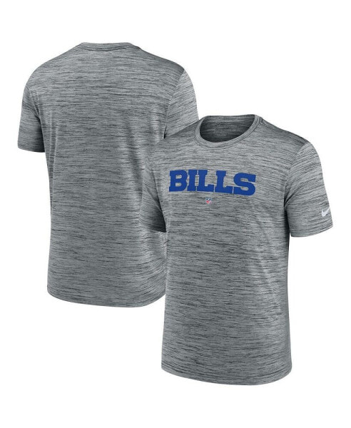 Men's Heather Gray Buffalo Bills Velocity Performance T-shirt