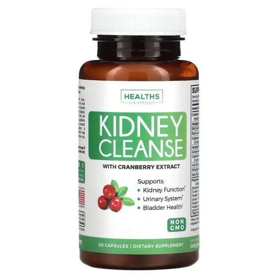 Kidney Cleanse With Cranberry Extract, 60 Capsules