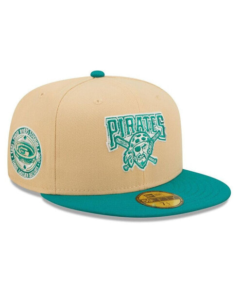 Men's Natural, Teal Pittsburgh Pirates Mango Forest 59FIFTY fitted hat