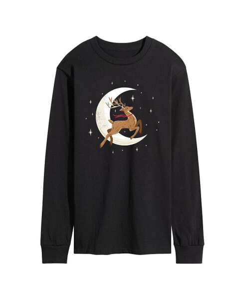 Men's Reindeer Moon Long Sleeve T-shirt