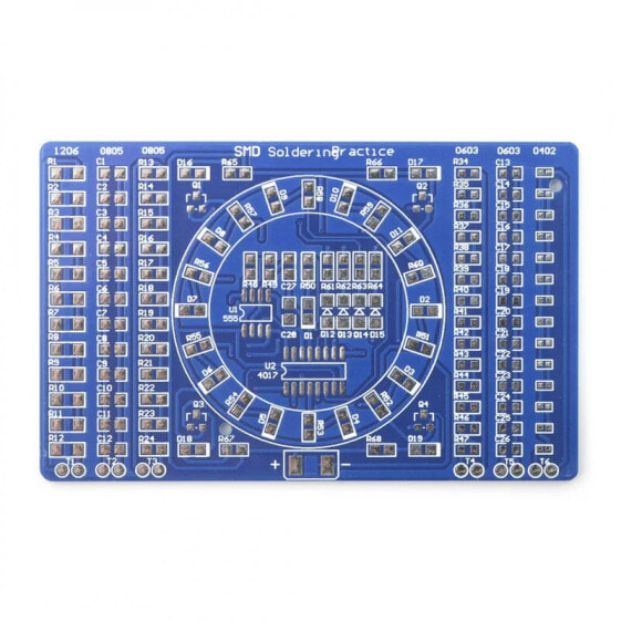 Kit for learning to solder components SMD