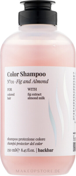 Shampoo für coloriertes Haar Feigen und Mandeln - Farmavita Back Bar No1 Color Shampoo Fig and Almond 250 ml