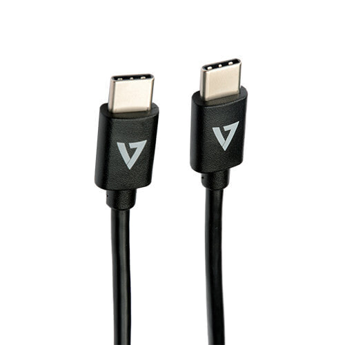 V7 V7USB2C-1M - 1 m - USB C - USB C - USB 2.0 - 480 Mbit/s - Black