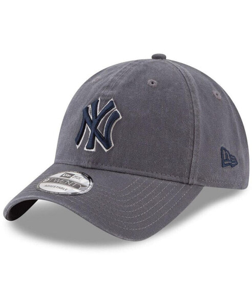 Men's Graphite New York Yankees Fashion Core Classic 9TWENTY Adjustable Hat