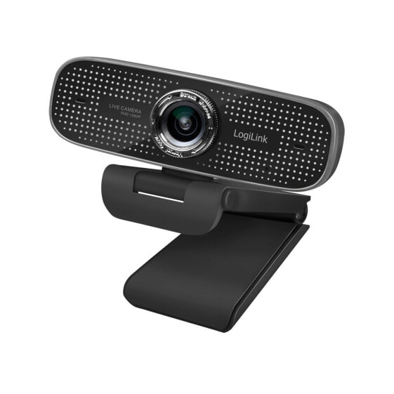 LogiLink Conference HD USB webcam - 100° - dual microphone - manual focus - 2 MP - 1920 x 1080 pixels - Full HD - 30 fps - 640x480@30fps - 1280x720@30fps - 1920x1080@30fps - 1080p