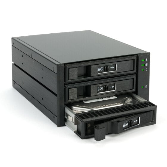 FANTEC BP-T2131 - HDD/SSD enclosure - 2.5/3.5" - SAS,SAS-2,Serial ATA,Serial ATA II,Serial ATA III - Black