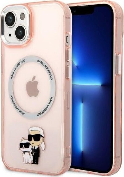 Karl Lagerfeld Etui Karl Lagerfeld KLHMP14MHNKCIPApple iPhone 14 Plus hardcase różowy/pink Iconic Karl&Choupette Magsafe