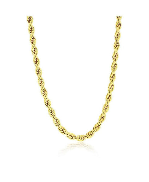 Stainless Steel 5mm Rope Chain Necklace