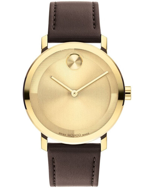 Men's Bold Evolution 2.0 Swiss Quartz Brown Leather Watch 40mm