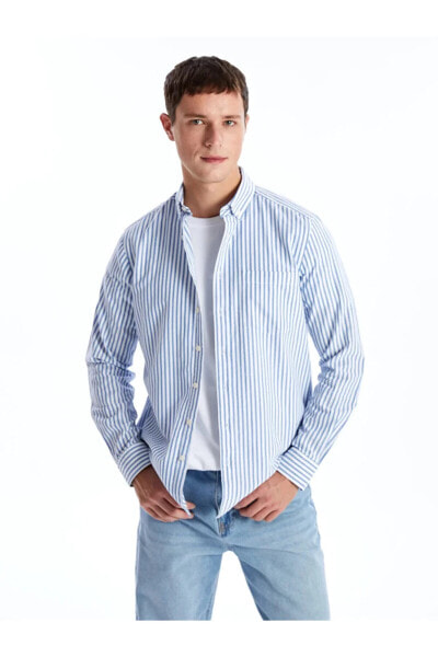 Рубашка мужская LC WAIKIKI Classic Regular Fit с длинным рукавом