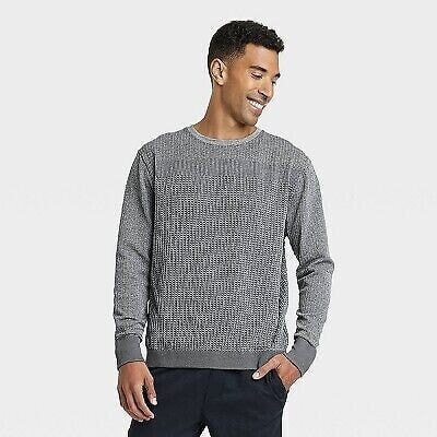 Men's Long Sleeve Seamless Sweater - All in Motion Heathered Gray XXL