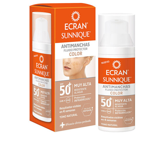 Ecran Sunnique color SPF50 Тонирующий солнцезащитный крем против пигментных пятен 50 мл