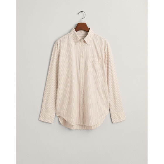 Блузка Gant Рубашка с длинным рукавом Oxford с полосками Лукс