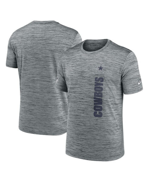 Men's Gray Dallas Cowboys 2024 Sideline Velocity Performance T-Shirt