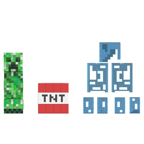 Игровая фигурка Minecraft Diamond Level Creeper Фигурка из серии Diamond Level (Уровень Алмаза).