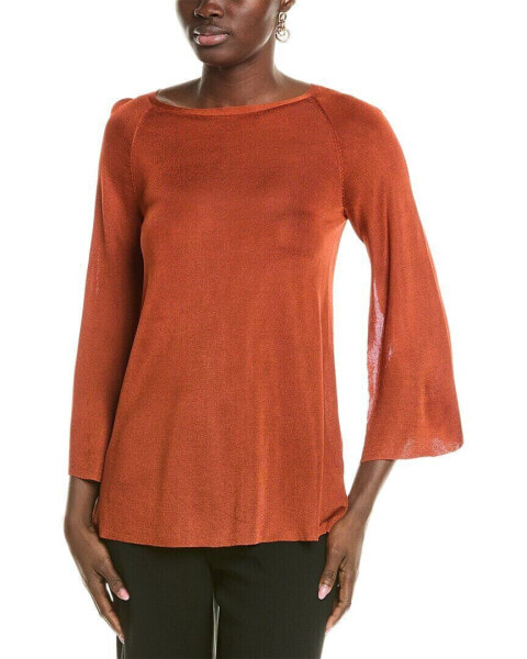 Lafayette 148 New York Bi Color A-Line Sweater Women's