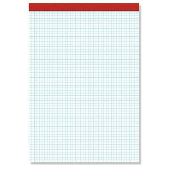 Notepad Pacsa 1/4" 80 Sheets Printed grid 4 mm Without lid 10 Pieces