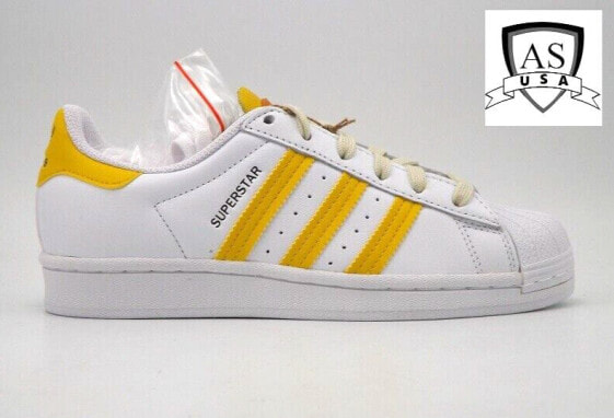 Adidas Superstar GZ7415 Women's Shoes White Yellow Flower Sneakers Size 5