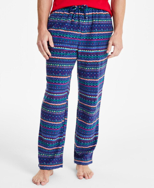 Men's Fleece Pajama Pants, Created for Macy's